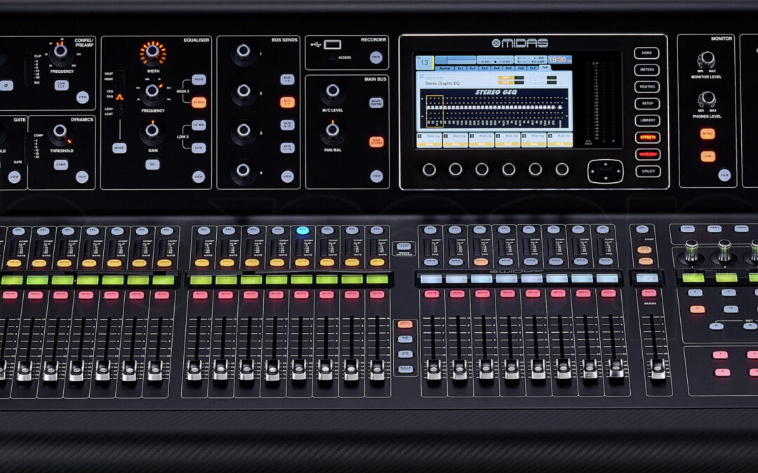 Mesas de sonido digitales en eventos corporativos